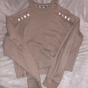 Pink Victoria’s Secret cold shoulder sweater